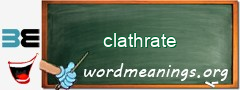 WordMeaning blackboard for clathrate